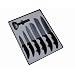 Pradel Excellence SC007 Coffret C�ramique en Bo�te Vitrine: 6 Couteaux de Cuisine / Lame C�ramique / Noir + �plucheur Lame C�ramique Noir