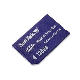 SanDisk SDMSH-128-A10 128MB MemoryStick Duo SanDisk SDMSH-128-A10 128MB MemoryStick Duo