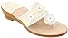 Jack Rogers Navajo Mid Wedge Women's Bone Beige Thong Sandals