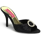 VIOLETTE-04, 3 1/2 Pump Black Satin Size 7