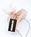 Women Lady Fascinator Hat with Headband Wedding Halloween Tea Party Derby Accessory Khaki