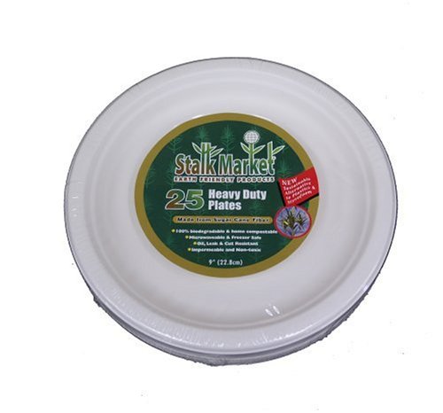 Stalkmarket 9-Inch Heavy Duty Plate, 25-Count Packages (Pack of 12)
