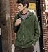 Apparel : Pigment Dyed Full-Zip Hooded Sweatshirt