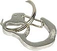 Rubit The Easy Dog Tag Curve Shape Switch Clip, Medium, 1.07-Inch Diameter, Silver