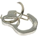 Rubit The Easy Dog Tag Curve Shape Switch Clip, Medium, 1.07-Inch Diameter, Silver