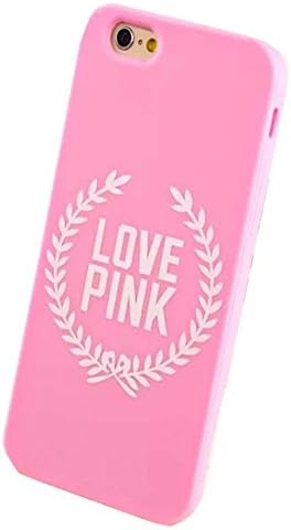 iPhone 6 Plus Case,iPhone 6S Plus Case,Hanjiekj fashionable Victoria's Secret olive branch cover design Silicone Case for Apple iPhone 6 Plus/6S Plus 5.5 inch - Pink