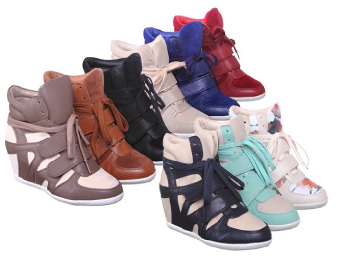 Pl Hi-top Wedge Lace-up Sneaker