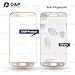 Samsung S7 edge Screen Protector, D&P Full Screen Tempered Glass Screen Protector for S7 edge (Gold frame)