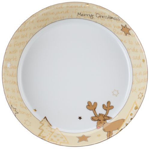 Arzberg Set 2 piatti fondi, 21 cm, con renna di Babbo Natale Arzberg Set 2 piatti fondi, 21 cm, con renna di Babbo Natale