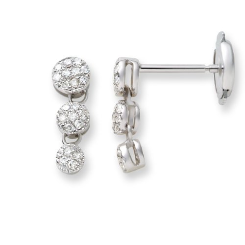 Miore MP019E Ohrh&auml;nger 18 Karat (750) Weissgold mit 42 Brillanten ca.0,20Ct Preisvergleich