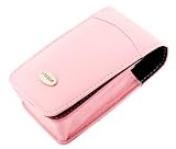 i-nique (Canon Powershot SX100 A720 A640 A630 A570 A710 A560 A550 A450 A460 G7 G9) traditional soft Napa (Pink) leather digital camera Case Cover