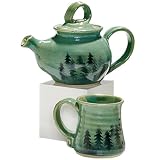 Oregon Cascade Handcrafted Forest Trees Tea Set