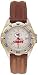 Kansas City Chiefs Women's All Star Watch with Black Leather Band