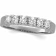14K White Gold Diamond Anniversary Band - 0.30 Ct.