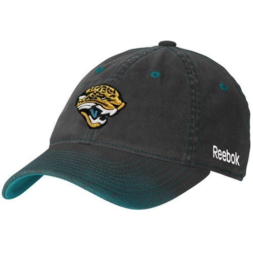 Reebok Jacksonville Jaguars Ladies Black 2nd Season Fadeout Flex Fit Hat (Small/Medium)