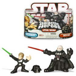 Star Wars: Galactic Heroes Figure - Luke Skywalker 2 & Darth Vader 3