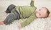 L'ovedbaby Unisex-Baby Newborn Organic Wrap Shirt, Sage, 0/3 Months