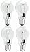 TCP 100W Equivalent, Value Clear Halogen A19 Light Bulbs, Dimmable, Soft White (4 Pack)
