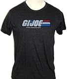 GI Joe 1980s Real American Hero Hasbro Toys Men's Gray Vintage Logo T-Shirt