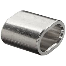 Loos Cableware SL11-4 5 Piece Stainless Steel Crimping Sleeve Set for 1/8" Diameter Wire Rope