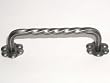 Top Knobs-Normandy Collection M649 Twist D Handle w/backplate in Pewter