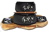 Sushi set black plum blossom Japanese for two