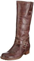 HIP womens boot with buckle 87006, Damen Stiefel, Braun (dark brown 28LP), EU 38