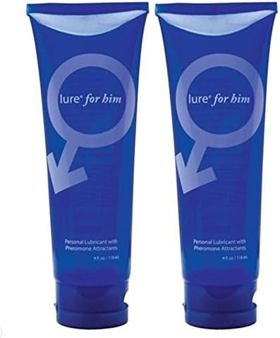 Lure For Him Personal Lubricant With Pheromone Attractants: Size 4 oz (PACK of 2)