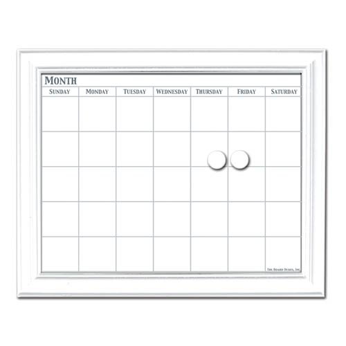 Childrens Toyshop  Toys : Magnetic Dry Erase Calendar in White by Board Dudes