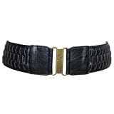 Black 2.5" Wide Stretch Weave Essential Belt