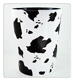 Wastebaskets Animal Print - Black and White
