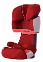Cybex 0500180009 - Solution X Autokindersitz Gruppe II und III (15 - 36 kg), von 4 bis ca. 12 Jahre, chili-red / bordeaux