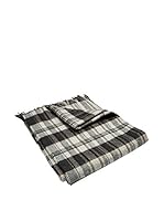 Piacenza cashmere Plaid (Blanco / Carbón)