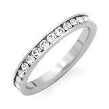 1/4 Ct. Round Cut White Diamond Wedding Band in 14K White Gold