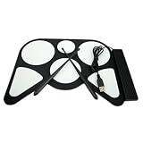 HDE&reg; USB Roll Up Drum Kit for Free Play or Learning Game