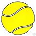 Large Tennis Ball Magnet (Brand New)