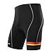 MEN'S CYCLING SHORT with 3D Pad - 8 Panel Anatomic, Color Block - Asymmetric Design