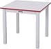 Jonti-craft 56222jc180 - Rainbow Accents Square Table - 22 Inches High - Black Trim