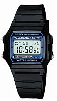 Casio - F-105w-1awyef - Montre Homme - Digitale - Bracelet En Caoutchouc Noir by Casio
