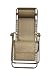 Gravity Free Recliner by Bliss Hammocks, Linen Straw w/ Tan Frame