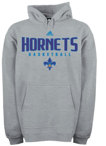 adidas New Orleans Hornets Ash Absolute Hoody Sweatshirt (X-Large)