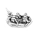 Silver Rafters White Water Rafting Charm