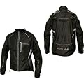 More Mile Hi-Viz Tour Elite Cycle Jacket Black / Reflective Silver
