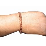 Solid Pure Copper Link Chain Bracelet Made in USA 7"