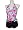 Zebra w/Pink Flowers