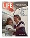 American Pan Am Stewardess Sicari Embracing Russian Aeroflot Stewardess Arutyunova, July 25, 1968 Photographic Poster Print by Arthur Schatz, 8x10