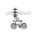 Sterling Silver Vintage Style Bicycle Dangle Bead Charm Sterling Silver Vintage Style Bicycle Dangle Bead Charm