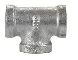 5 each: B & K Malleable Iron Galvanized Tee (510-602BG)