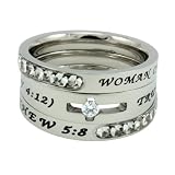 Girls True Love Waits Solitaire Tiara Ring