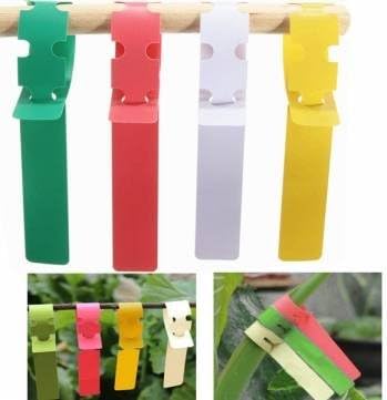 UR Garden Tools 100pcs 2x20cm Waterproof Plastic Plant Hanging Tags Gardening Plant Flower Marker Label
